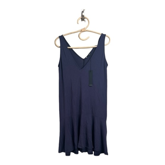 (2) Krisa X Revolve Siro Micro Modal Drop Waist Tank Dress Indigo & Purple NEW - Picture 14 of 15